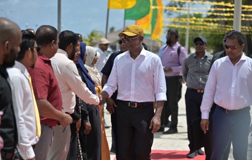 Photo: Riyaasee inthihaabuge campaign ah Raees Solih Thakandhoo ah vadaigathun