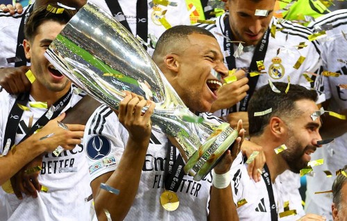 Mbappe ge furathama match gaives goal jahai, Real in Super Cup kaamiyaabu koffi