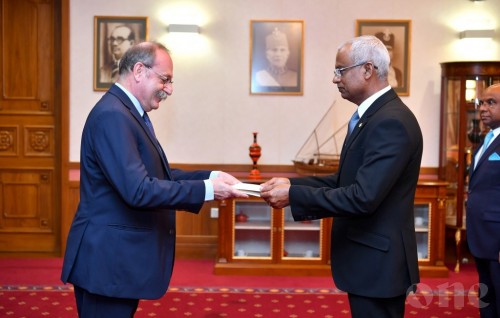 Ambassador–designate of the France presents credentials to the President Solih