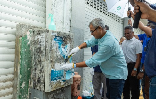 Specific areas to be designated for putting up posters in the Malé region