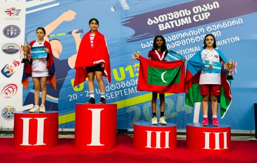 Georgia youth mubaaraathun Laiba ah singles inn bronze medal, doubles inn rihi medal