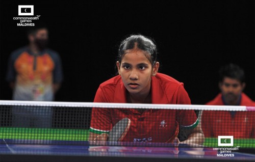 Asian TT Championship: Singles event thakuge furathama dhuvahu raajjeyge kulhuntherinnah kuriyah nudhevunu