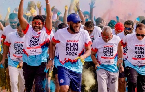 Okocha aaeku Ooredoo fun run Laamu gai kaamiyaabu kamaaeku nimmaalaifi