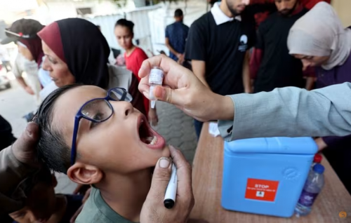 150,000 Gaza children given second polio vaccine dose: WHO