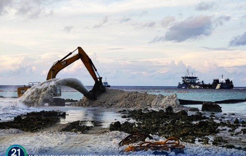 Maha Jarraf arrives in Dhiggaru for land reclamation