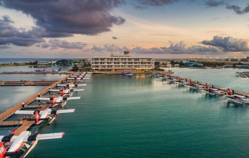 Mi aharuge Global Best Projects award Noovilu Seaplane terminal ah