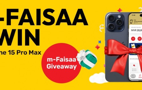 M-Faisa inn bill dhakkaigen iphone 15 pro max hoadhumuge furusathu Ooredoo inn hulhuvaalaifi