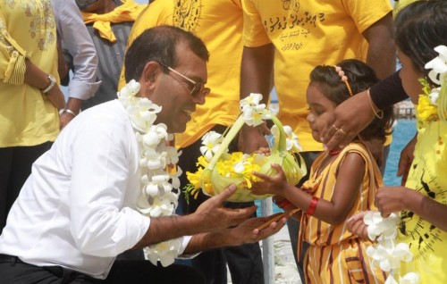 Pres. Nasheed: Opportunity to host tourists at local island homes on Agenda ‘19