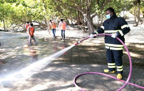 Disinfection begins at Vilimale’