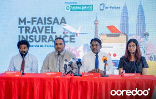 Ooredoo M-faisaa digital travel insurance aanmunnah thaaraafu kohfi