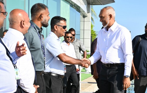 President begins tour of AA and Male' Atoll