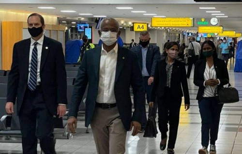 Raees Solih New York ah kurehvvi dhathurufulhu ninmavaalahvvaifi