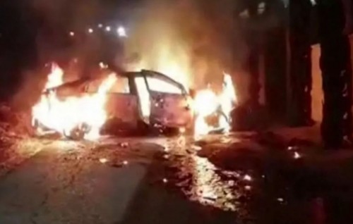 Israeli settlers torch West Bank village
