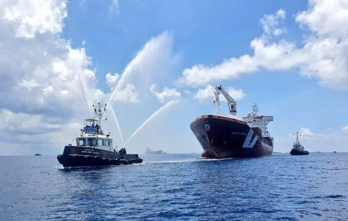 MSS ge cargo ferry in India in Raajjeyge dhekunah konme 20 dhuvahakun dhathureh