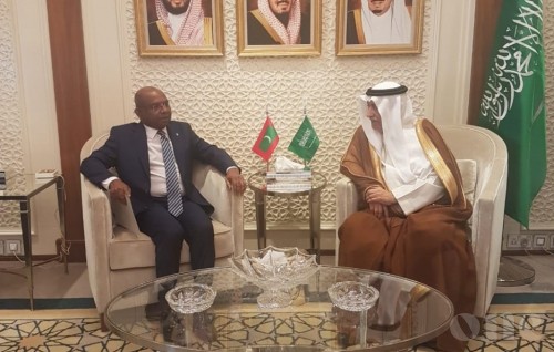 Minister Shahid meets with Saudi Foreign Minister and Fund for Development Chairman