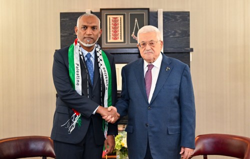 Garaaru balaigathumakee Palestine ge hamajehumah gaumuthakun beynunvaa kamuge hekkeh: Raees 