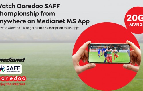 MediaNet multi screen app in SAFF ge match thah balan Ooredoo in subscription hiley