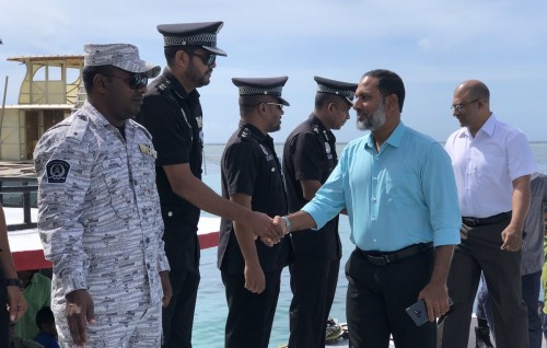 Home Minister visits Maafushi Prison over prison riots