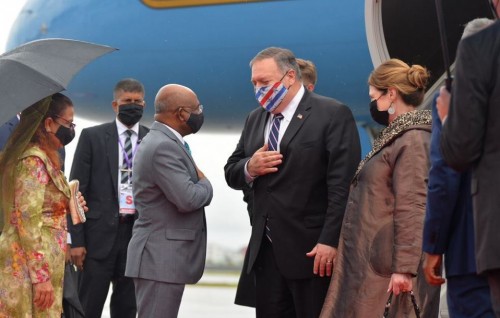 A US Secretary of State visits Maldives on official visit after 28 years