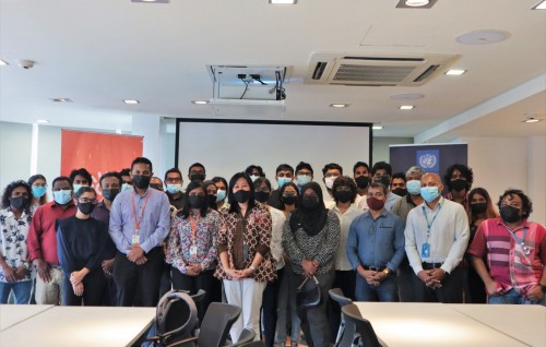 Dhiraagaai UNDP gulhigen thimaavehtaa gulhey kuru filmthah hadhan dhaskohdhey workshop eh fashaifi