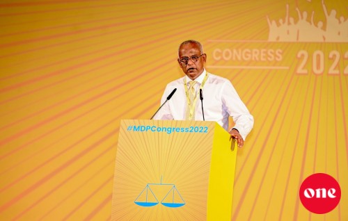 Riyaasee inthihaabu kaamiyaabu kurumah hiyaalu thafaathuvun thakah hallu hoadhai ekathi gandakah vaan jehey: Raees