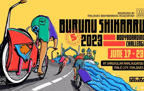 Bodyboarding league ge furathama event Burunu Shikaaru feshun mi mahah