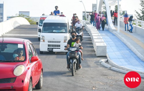 #OnePhoto : Bridge hulhuvaalumaaeku ginabayaku Hulhumale' Phase 2 ah