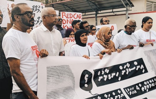 President Solih joins ‘Dhuleh Nukuraanan’ march