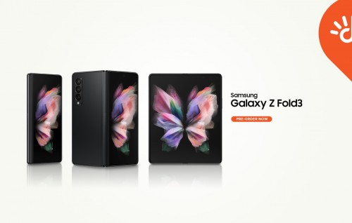 Dhiraagun Samsung Galaxy Z fold 3 Raajje ah rasmeekoh tha'aarafu koffi