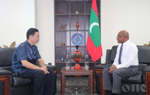 Eki basbahun vaahaka dhakkavan dhaskuravvaathee China safeeruge thaureefu Minister Shahid ah