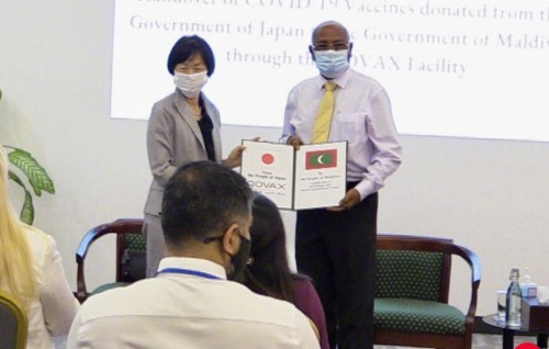 Japan donates 112,000 doses AstraZeneca vaccines to the Maldives