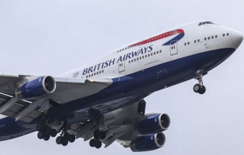 British Airways in Boeing 747 ge hurihaa flight thah ground kuran nimmaifi