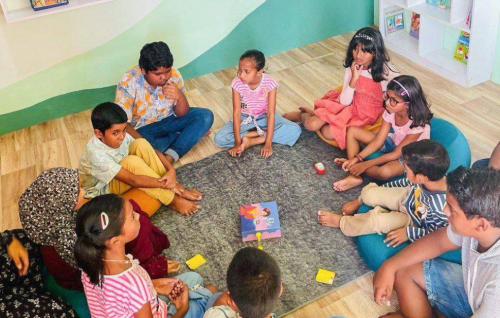 Reading area developed in Maafushi under BML Community Fund
