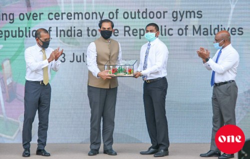 India in Raajjeyge 61 rashakah Outdoor Gym saamaanu hadhiyaa kohfi