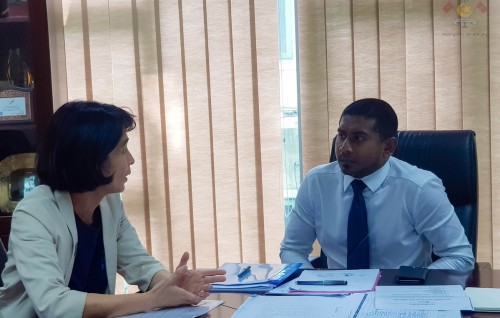 UNDP Resident Representative pays courtesy call on Minister Mahloof