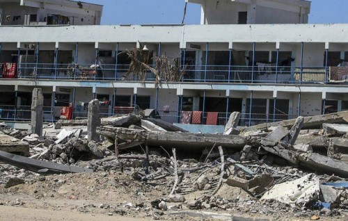 Gaza ge school akah dhin hamalaaehggai 22 meehun maruvejje