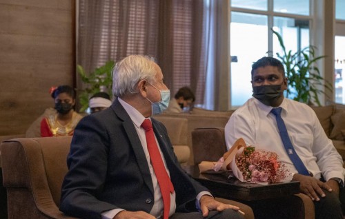 Dhuniyeyge beach volley federation ge Raees raajje ah: '' Rajjeyge mannzaru beach volley gai badhalu kolleveyne''