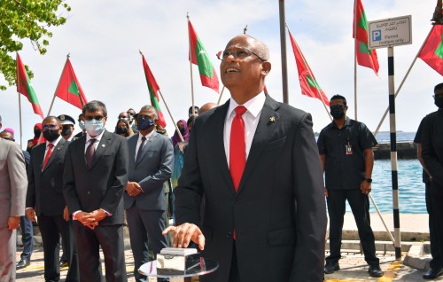 #OnePhoto : Maraamaathah fahu Foreign Ministry ge imaaraaiy alun hulhuvun