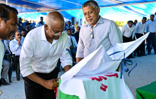 Photo: Raees Solih Dharaboodhoo bandharu hulhuvaidhevun