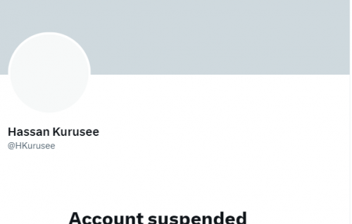 Hassan Kurusee account suspend koffi