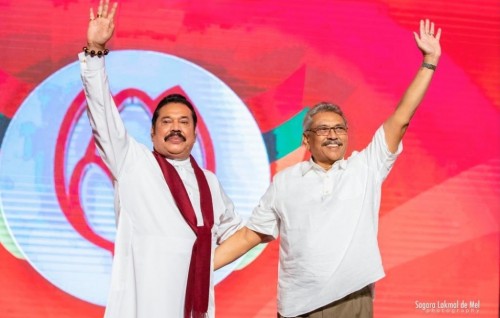 Lanka inthihaabu kaamiyaabu kuree Rajapaksa ge dheben