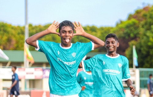 Laamaseelu Laamu Inter School football mubaaraathuge quarter match thakah thayyaaru vejje