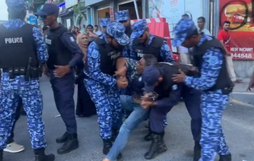 Muzaaharaa ge therein meehaku hayyaru kuri gothun faadukiyun, fuluhun rahdhu dheefi