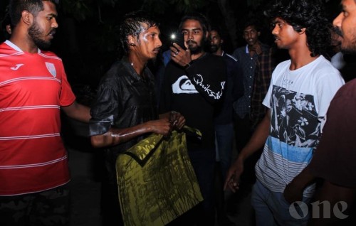 Thief covered in motor oil before handed to police