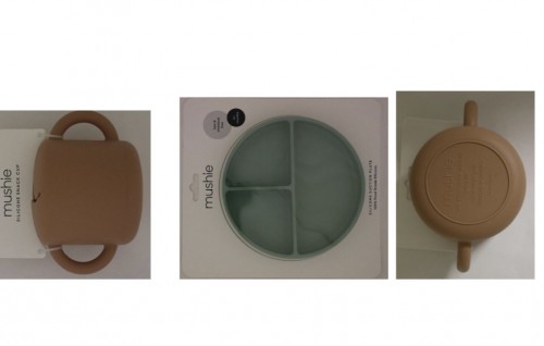 Mushie brand ge silicon suction plate adhi silicon snap cup beynun nukuran angaifi
