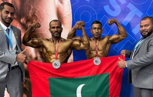 Dhuniyeyge bodybuilding mubaaraathun Raajje ah 2 rihi medal