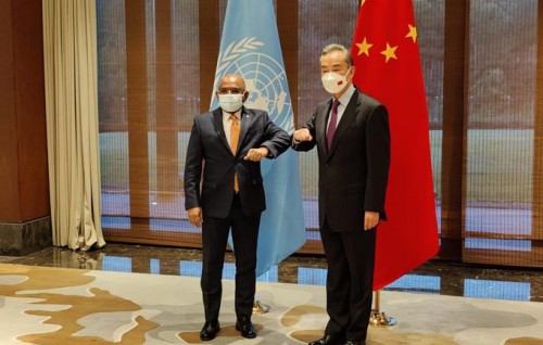 Minister Shahid, China ge foreign minister aa bahdhalu kuravvaifi