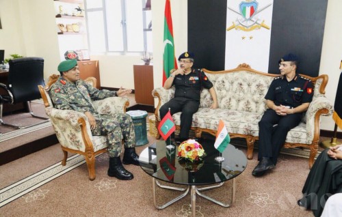 Chief of Defence Force meets Major General Dr. Bharadwaj to discuss improving MNDF Medical