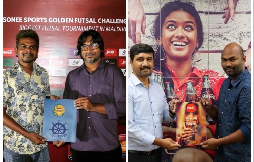 Sonee Sports Golden futsal challenge ge gold partner innah Coca Cola aai Quick Ezy Marine