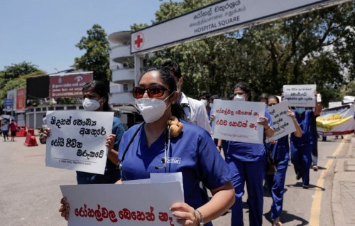 Drugs running out, surgeries cancelled as Sri Lanka's health system buckles